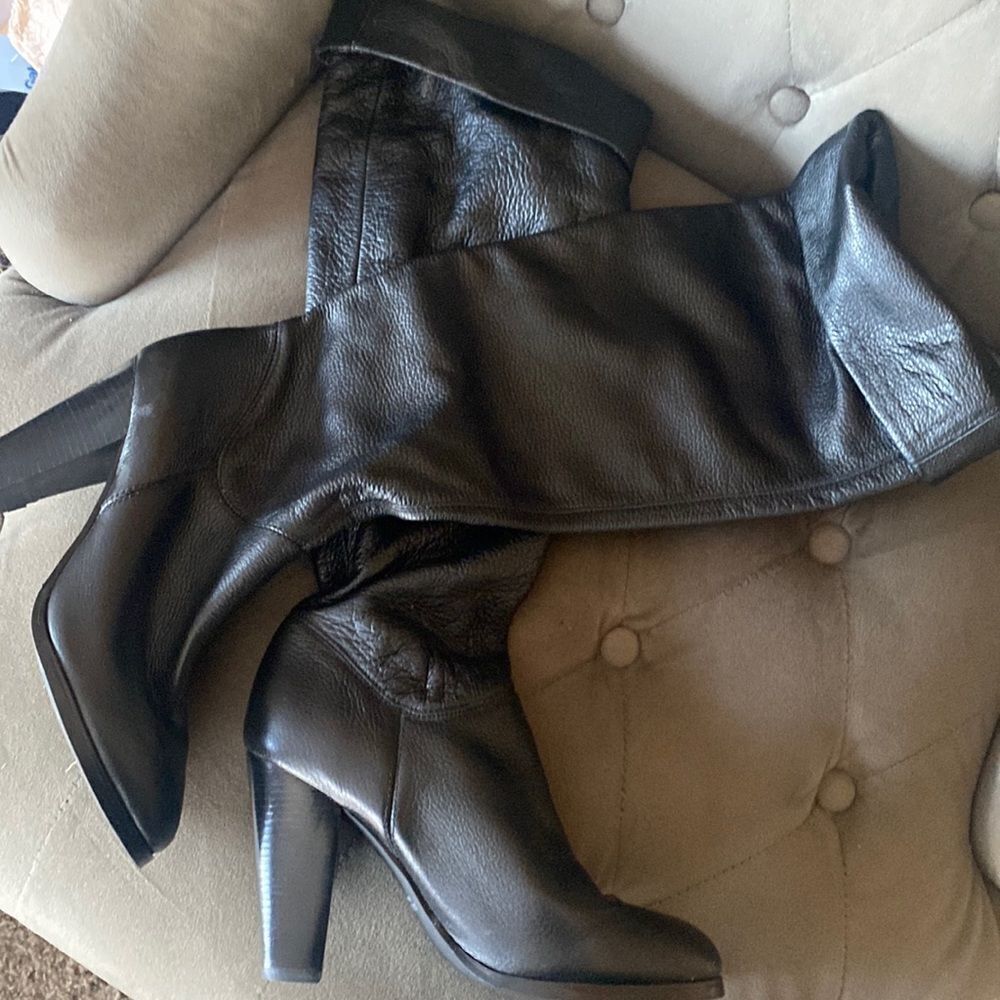 Colin Stuart leather man made boots vintage VS